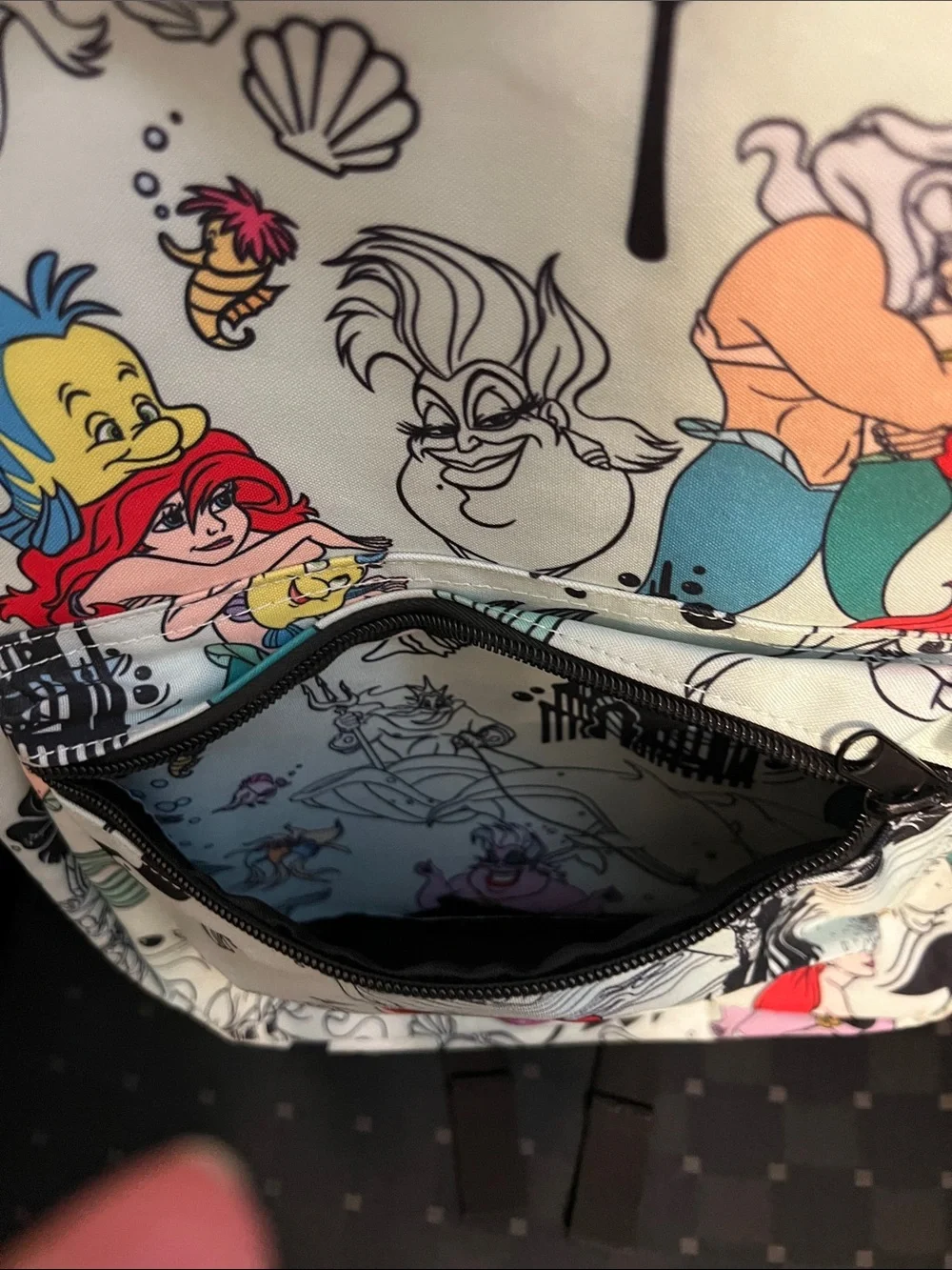Disney The Little Mermaid Print Mint Green Backpack